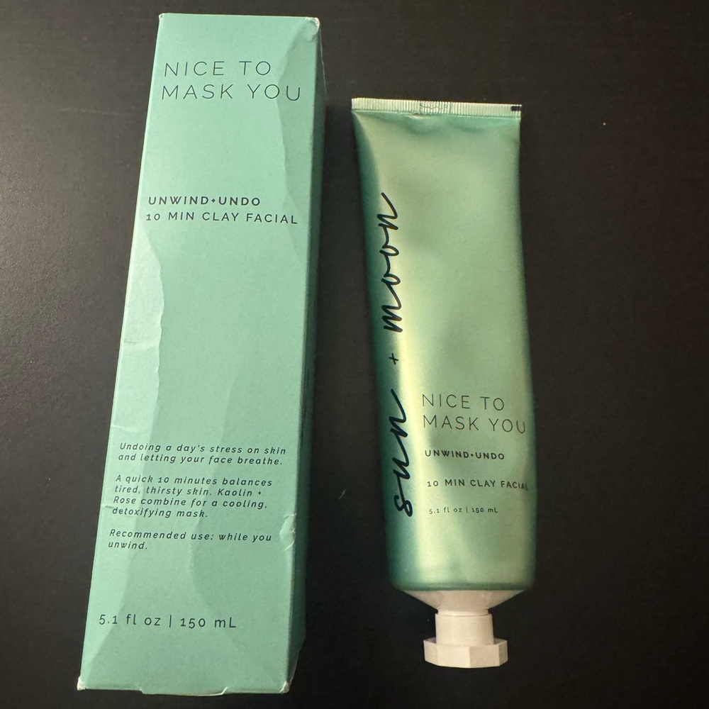 Sun n Moon Unwind Clay Facial Mask - Soft Green